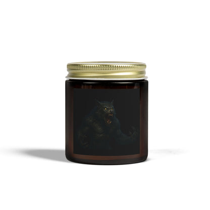 Mystical Creature Scented Candle, Hand-Poured Coconut Apricot Wax, Home Decor, Unique Gift, Halloween, Relaxation, Aromatherapy - TRV