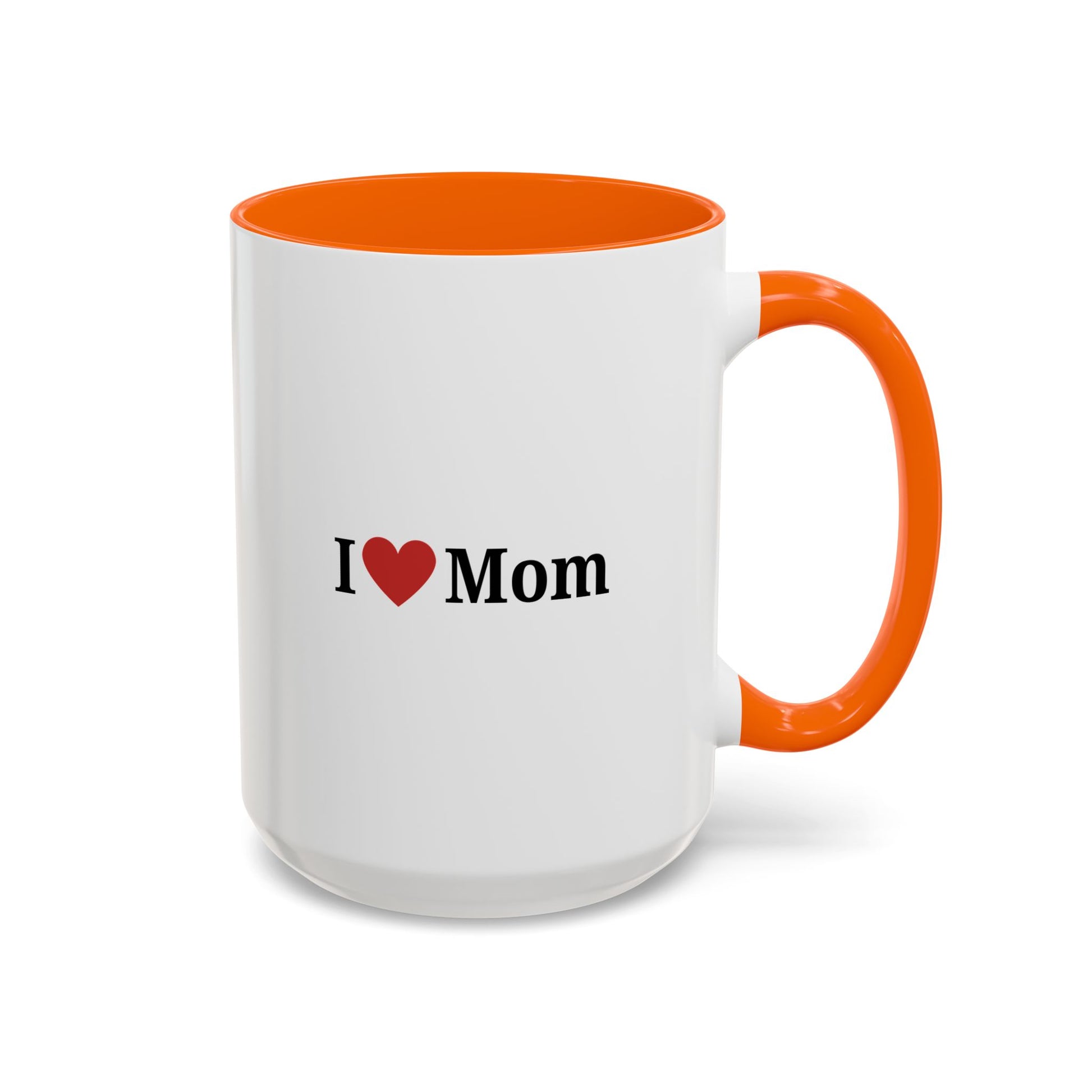 I Love Mom Accent Coffee Mug - Perfect Gift for Mother's Day & Special Occasions - TRV