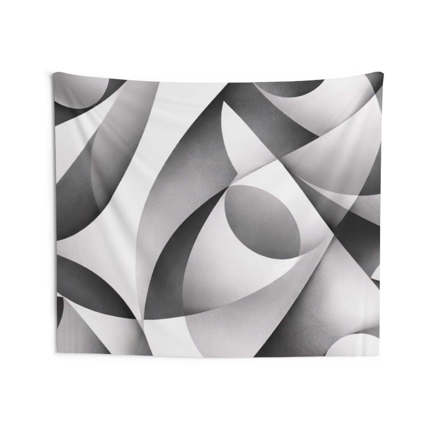 Abstract Monochrome Tapestry — Modern Geometric Wall Art
