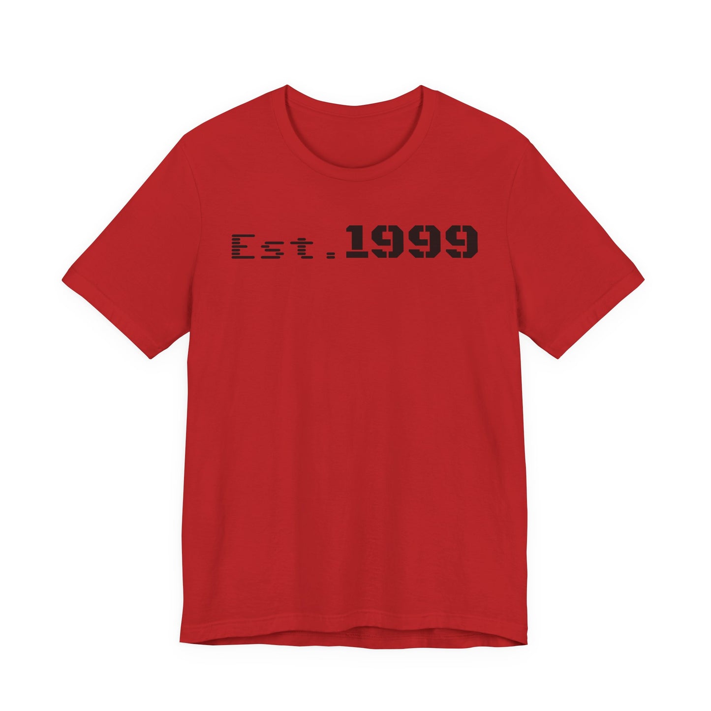 Est. 1999 Unisex Jersey Tee - Casual Birthday Gift, Vintage Style Shirt, Year Established Tee, Customizable Apparel, Unisex Gift