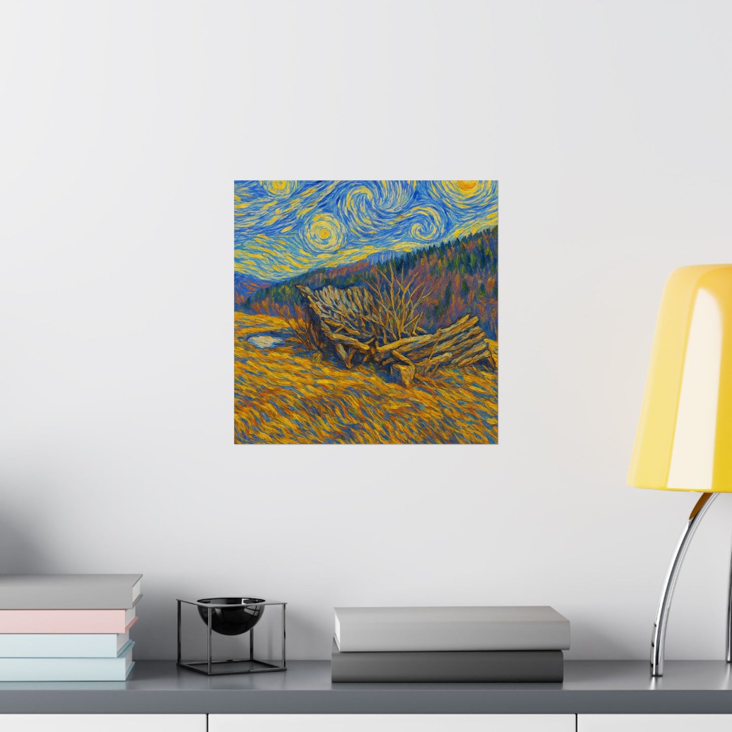 Matte Vertical Posters of Starry Night - Art Print for Home Decor, Wall Art, Gift for Art Lovers, Bacground for Celebrations - TRV