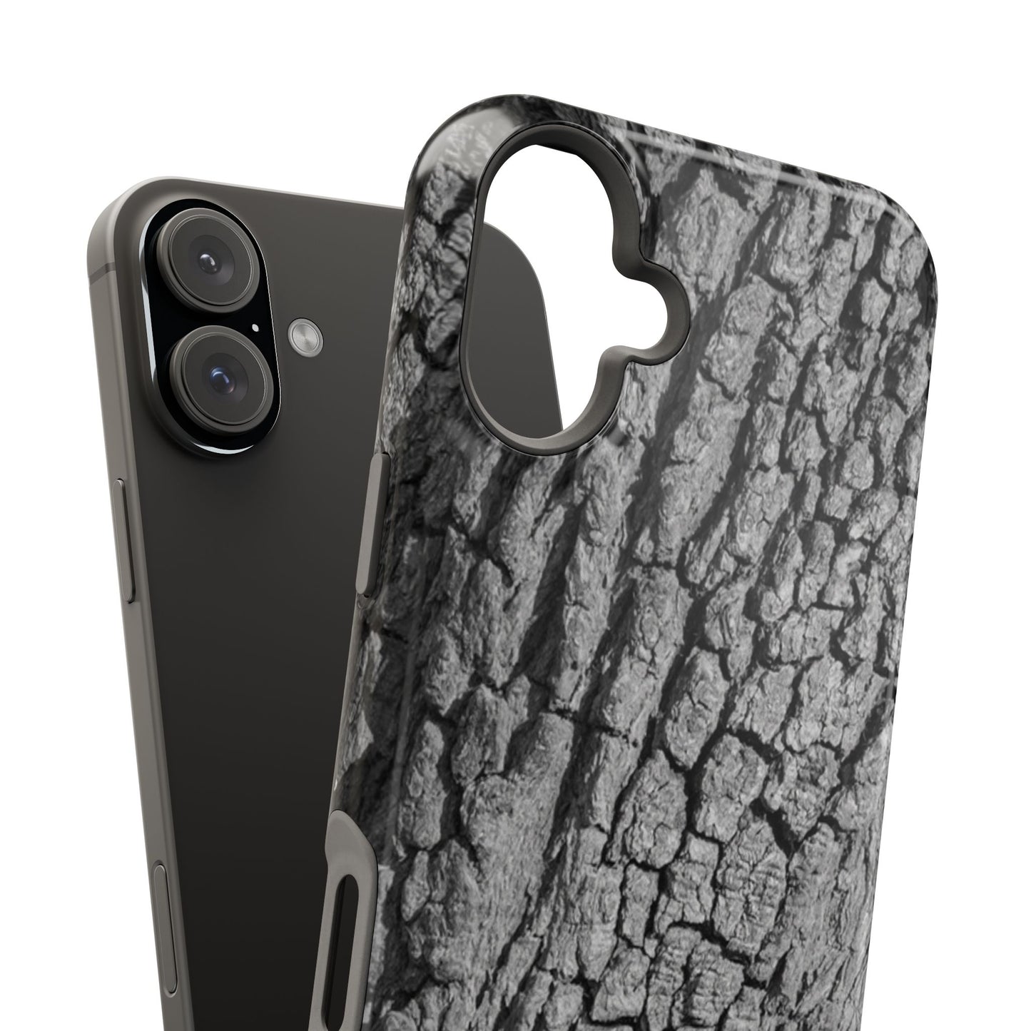 Bark Texture Magnetic Impact Phone Case