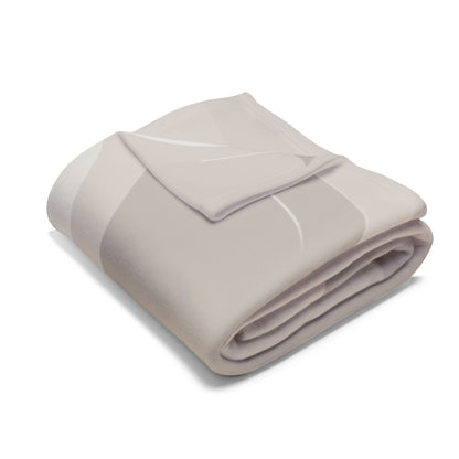 Abstract Neutral Swirls Arctic Fleece Blanket | Minimal Modern Throw