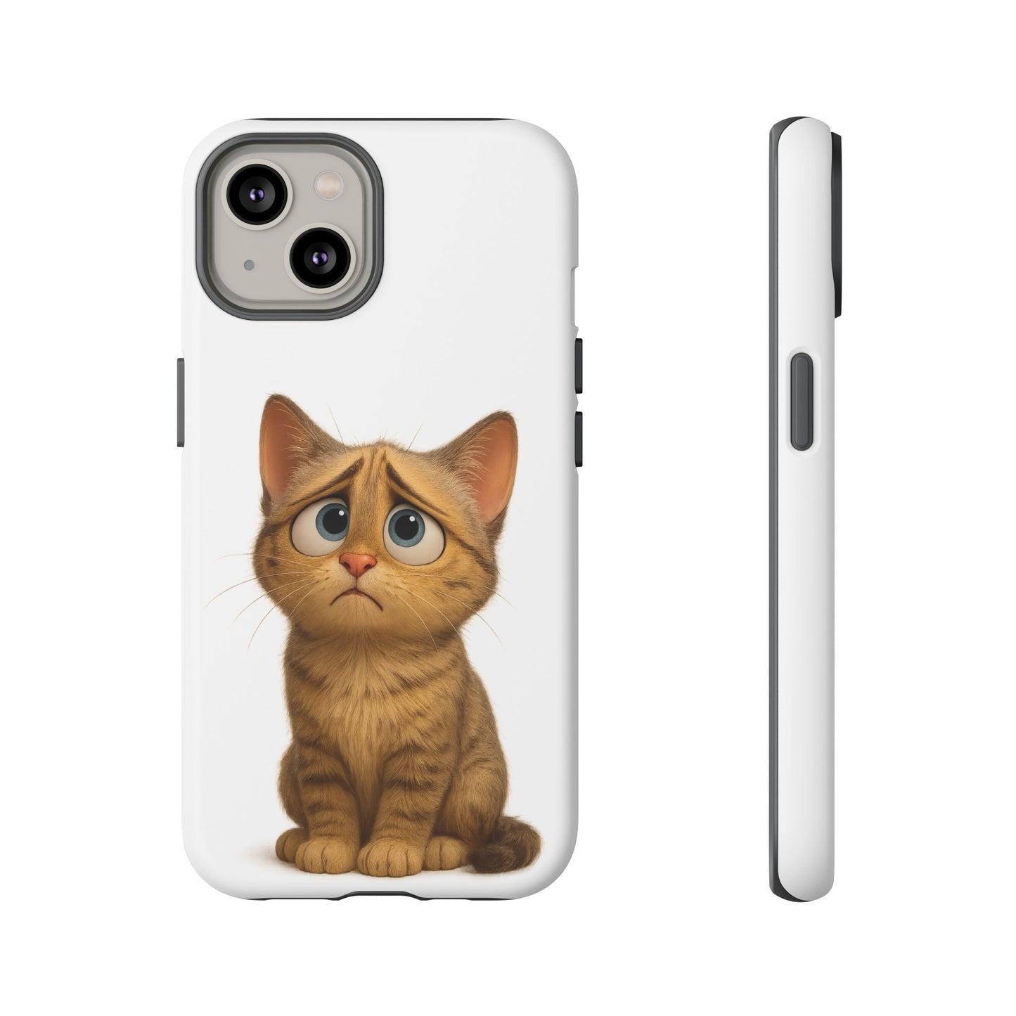 Cute Cat Phone Case, Funny Kitty Case, Animal Lover Gift, Cat Lover Accessory, Unique Cat Design Case, Pet Mom Gift - TRV