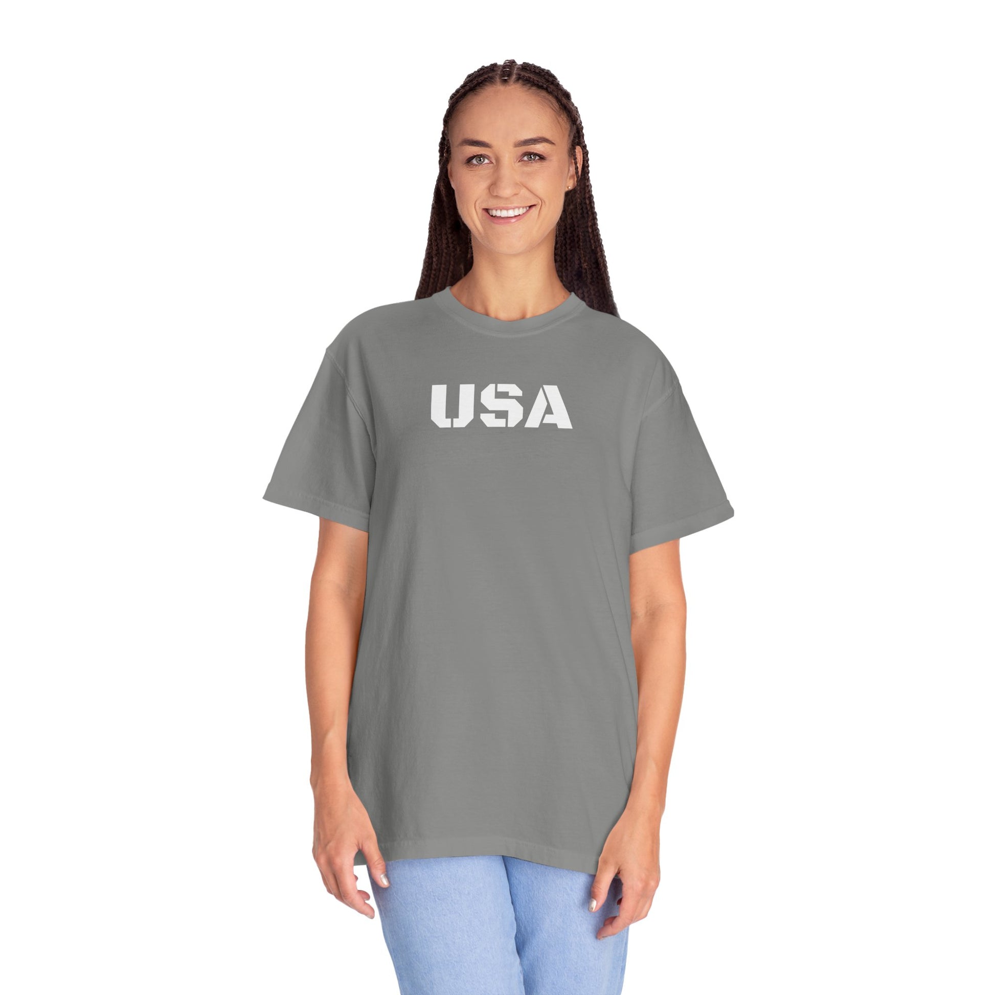 USA Vintage Unisex T-Shirt, Soft Cotton Tee, Casual Wear, Gifts for Her & Him, Summer Essentials, Independence Day Apparel - TRV