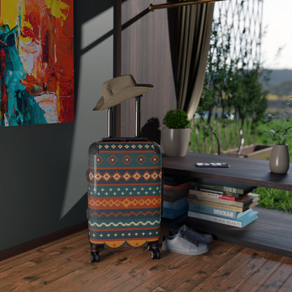 Southwestern Pattern Carry-On Suitcase — Boho Tribal Travel Luggage
