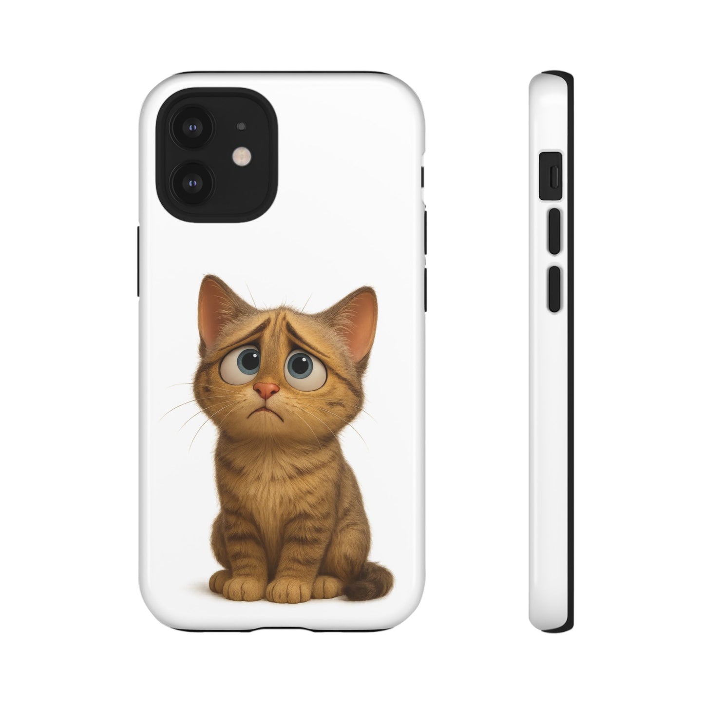Cute Cat Phone Case, Funny Kitty Case, Animal Lover Gift, Cat Lover Accessory, Unique Cat Design Case, Pet Mom Gift - TRV