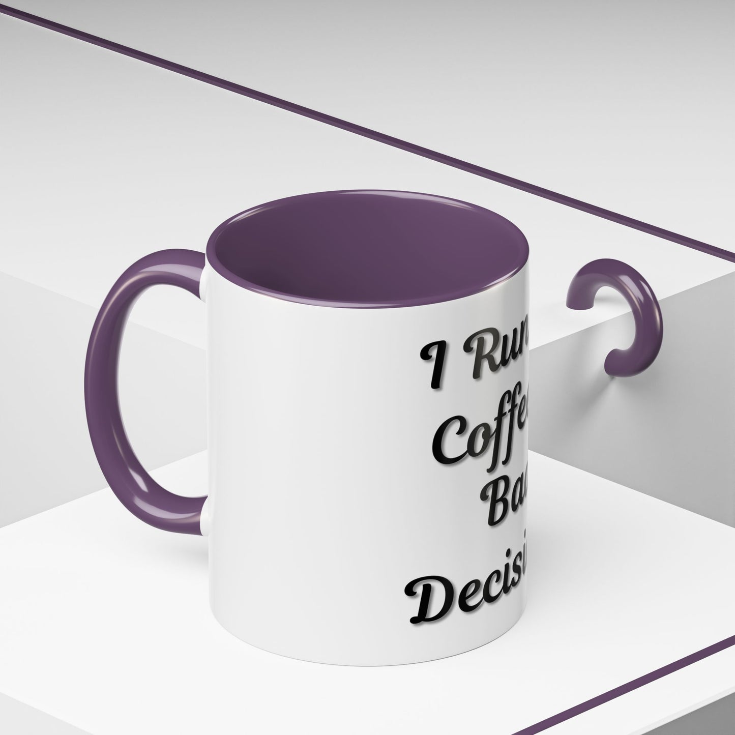 Funny Coffee Mug - "I Run on Coffee & Bad Decisions" - Perfect Gift for Coffee Lovers - TRV