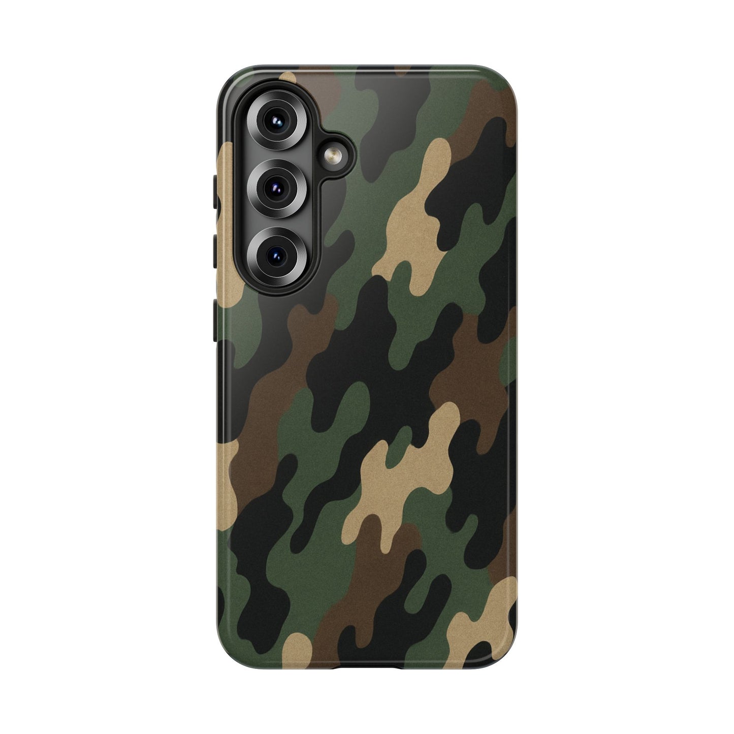 Camouflage tough phone case by Printify, rugged camo protective cover for smartphones with durable, camouflage design.