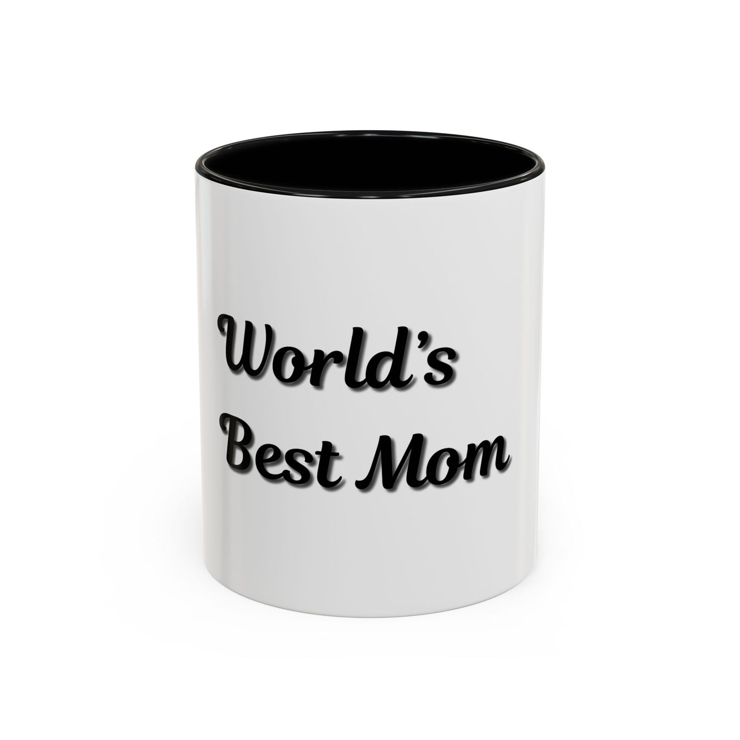 World's Best Mom Accent Coffee Mug - 11oz & 15oz - Perfect Gift for Mother's Day - TRV