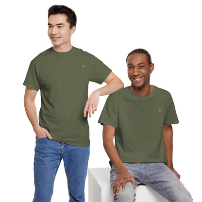 Brown kitten graphic T-shirt for cat lovers, featuring a cute cat design on a comfortable Printify T-shirt.