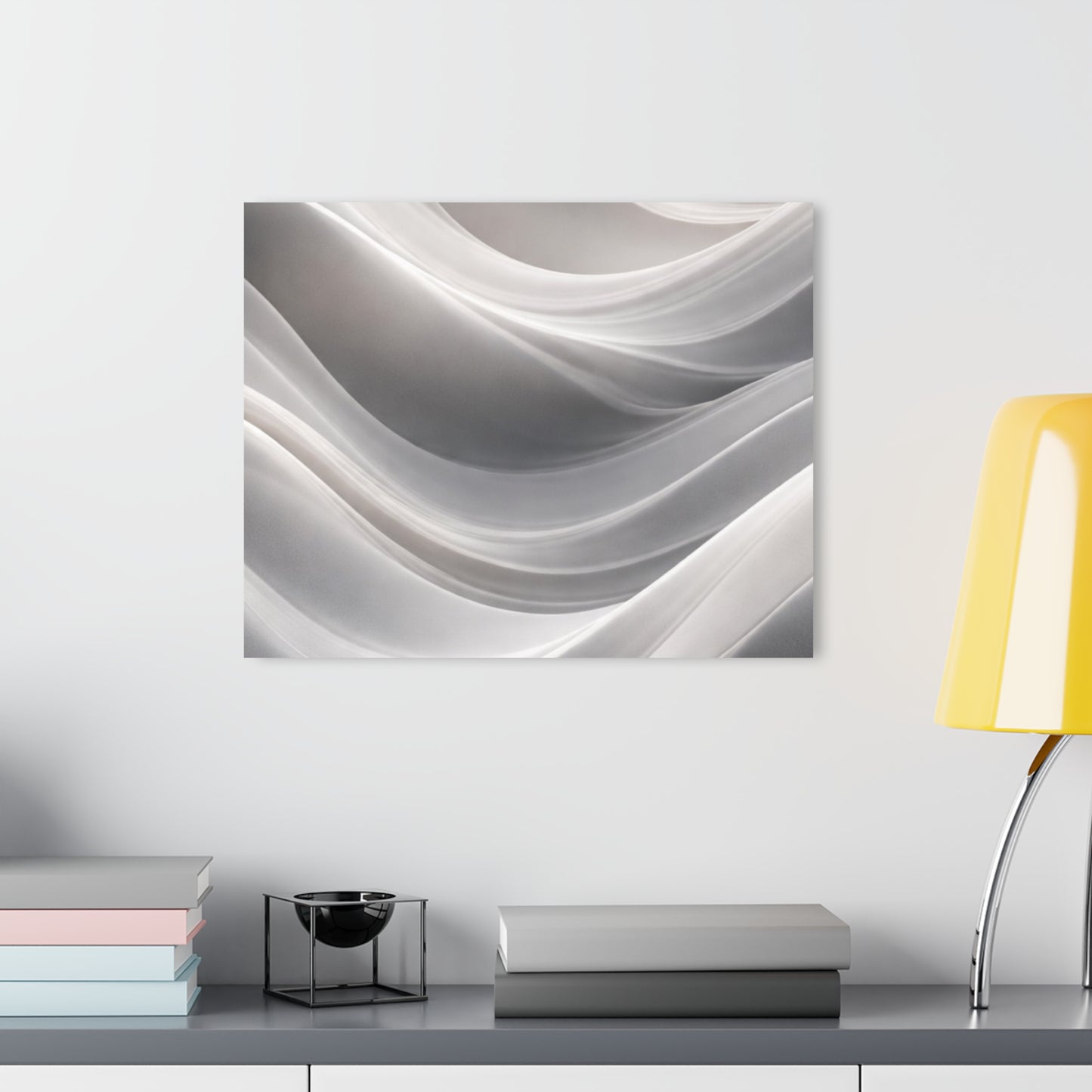 Abstract White Wave Acrylic Print | Wall Art