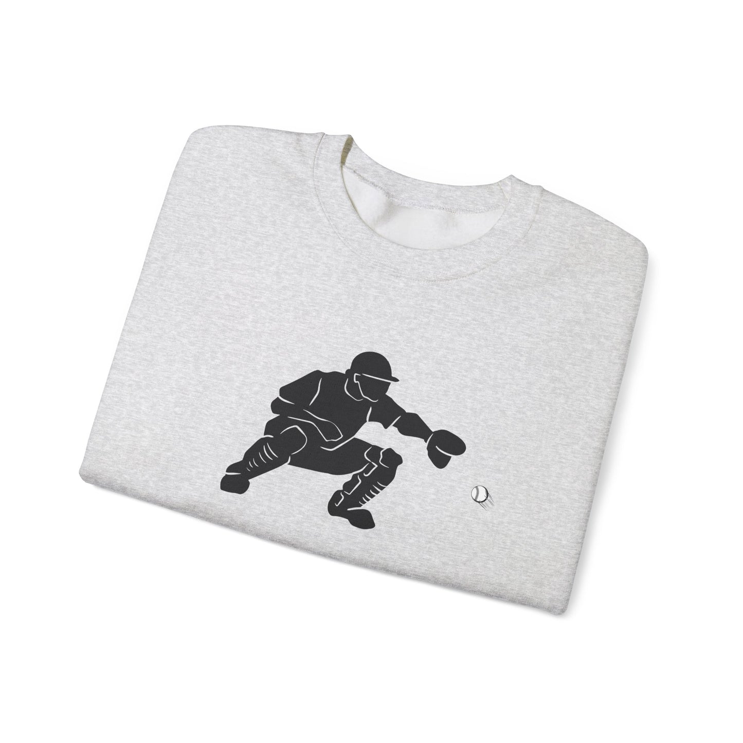 Baseball Catcher Crewneck Sweatshirt | Unisex Sports Apparel | Perfect for Game Days, Gifts, and Casual Wear | Baseball Lover's Gift - TRV