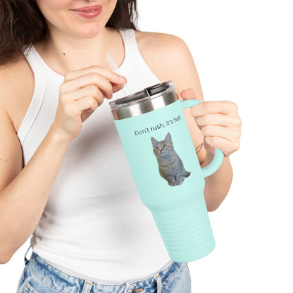 Funny Cat Insulated Travel Mug - 40oz - Perfect for Hot Drinks - TRV