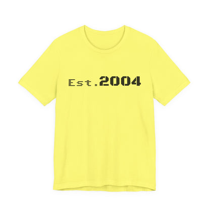 Minimal vintage Est. 2004 T-Shirt by Printify featuring a classic design celebrating the birth year, made from comfortable fabric.
