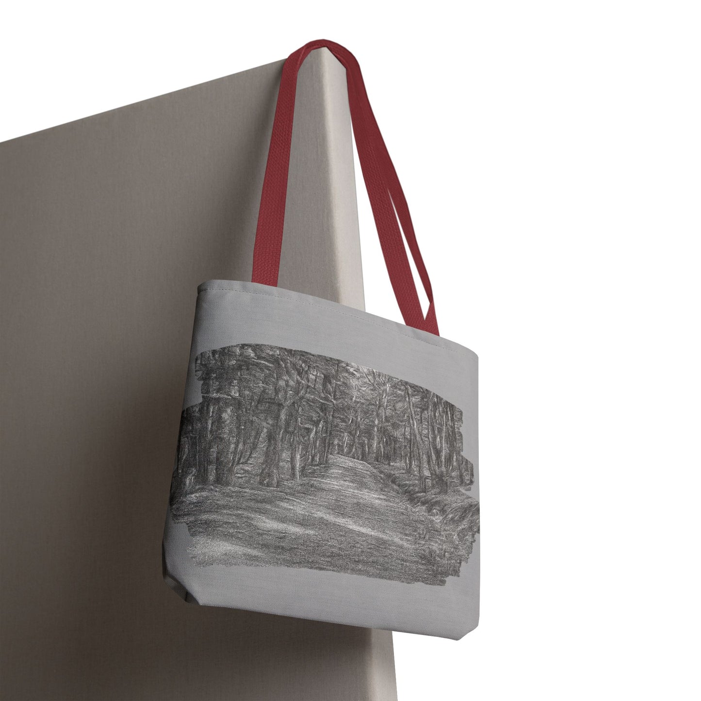 Scenic Path Tote Bag, Reversible Tote, Eco-Friendly Shopper, Outdoor Adventure Bag, Gift for Nature Lovers, Stylish Carryall - TRV
