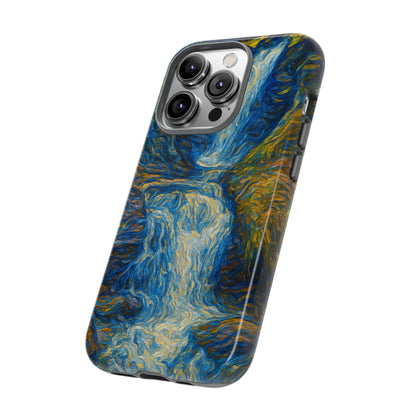 Artistic Phone Case - Waterfall Design, Unique Gift, Phone Accessory, Nature Lover, Original Artwork - TRV