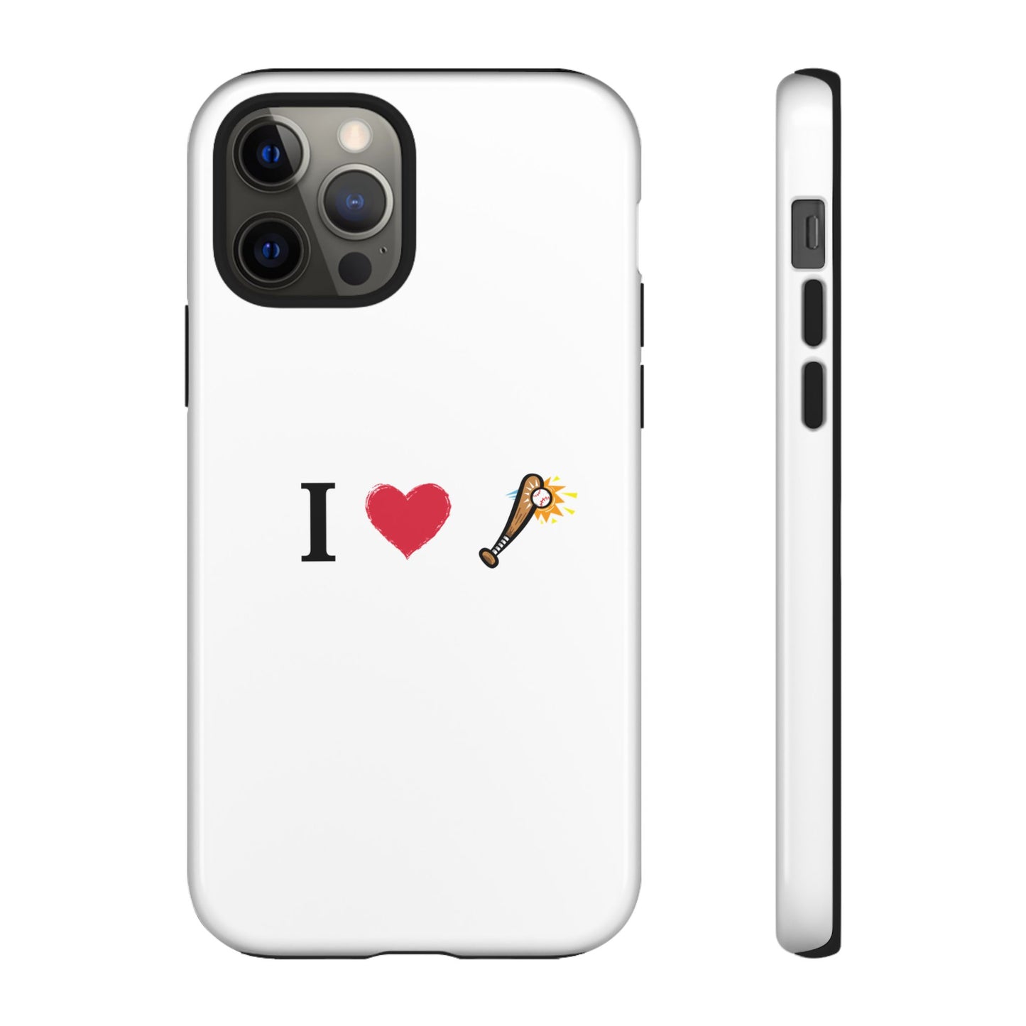 I Love Baseball Vibe Phone Case - Tough Cases for Sports Lovers, Gifts for Athletes, Fun Accessories, iPhone and Android Compatible - TRV