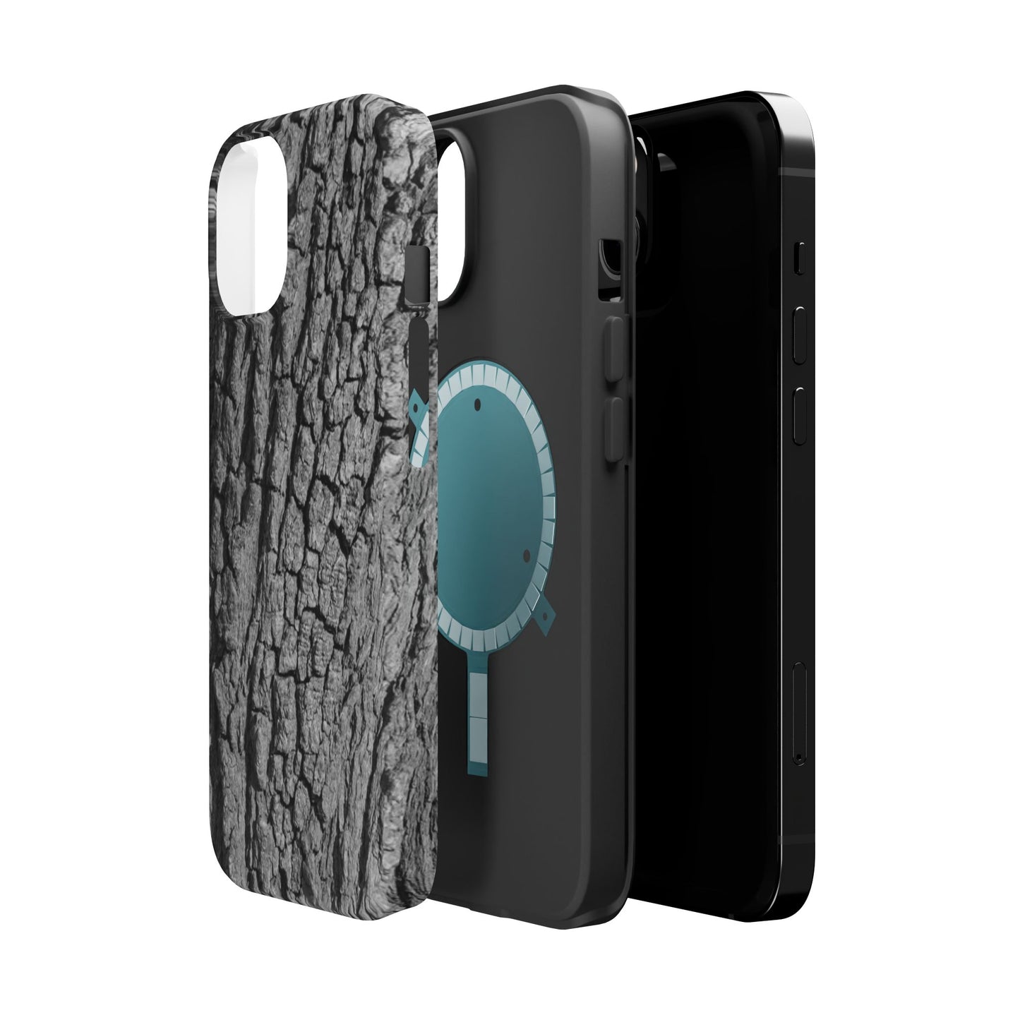 Bark Texture Magnetic Impact Phone Case