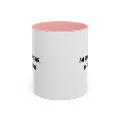 Sarcastic Coffee Mug - Funny Gift for Coffee Lovers, Black and White Accent Mug, Gift for Birthdays, Office Humor, Caffeine Enthusiasts