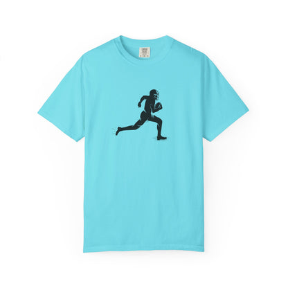 Football Player Graphic Unisex T-Shirt, Casual Sports Tee, Gift for Athletes, Workout Shirt, Everyday Wear, Unique Running Apparel