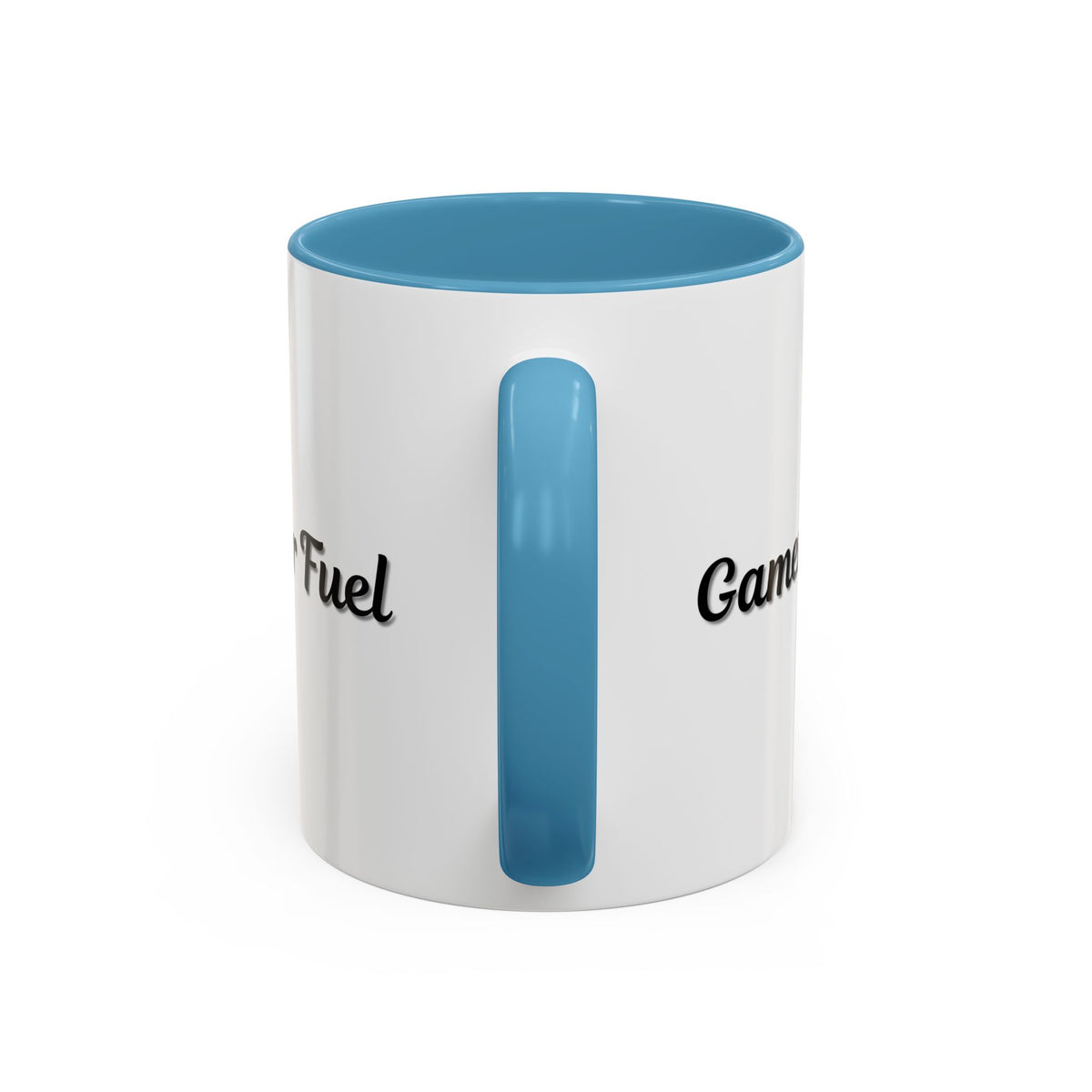 Printify Gamer Fuel coffee mug with black accent in 11oz or 15oz size, featuring a bold gaming-themed design.