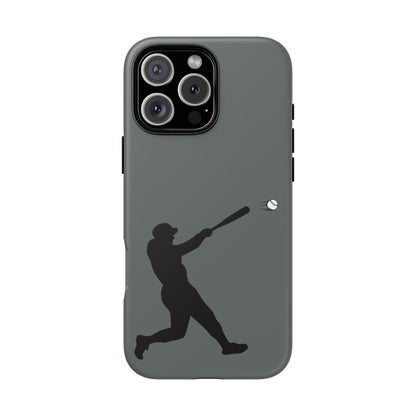 Printify baseball batter phone case, tough protective smartphone cover featuring a baseball player design for sports fans.