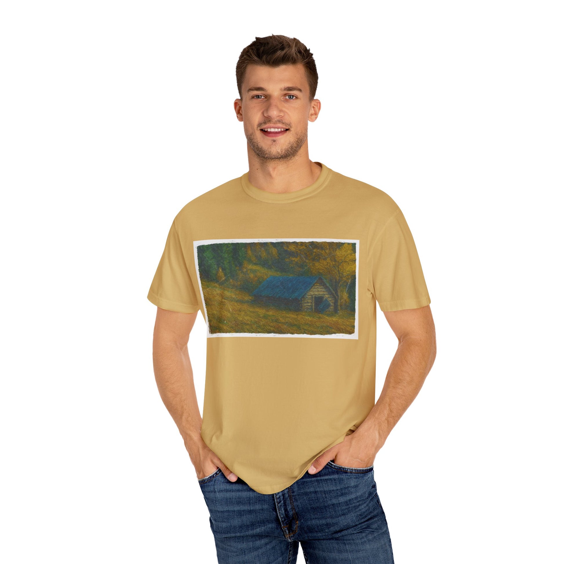 Nature-Inspired Unisex T-Shirt | Cozy Autumn Vibe, Perfect for Casual Outings, Gift for Nature Lovers, Outdoor Adventure Tee, Relaxed Fit - TRV