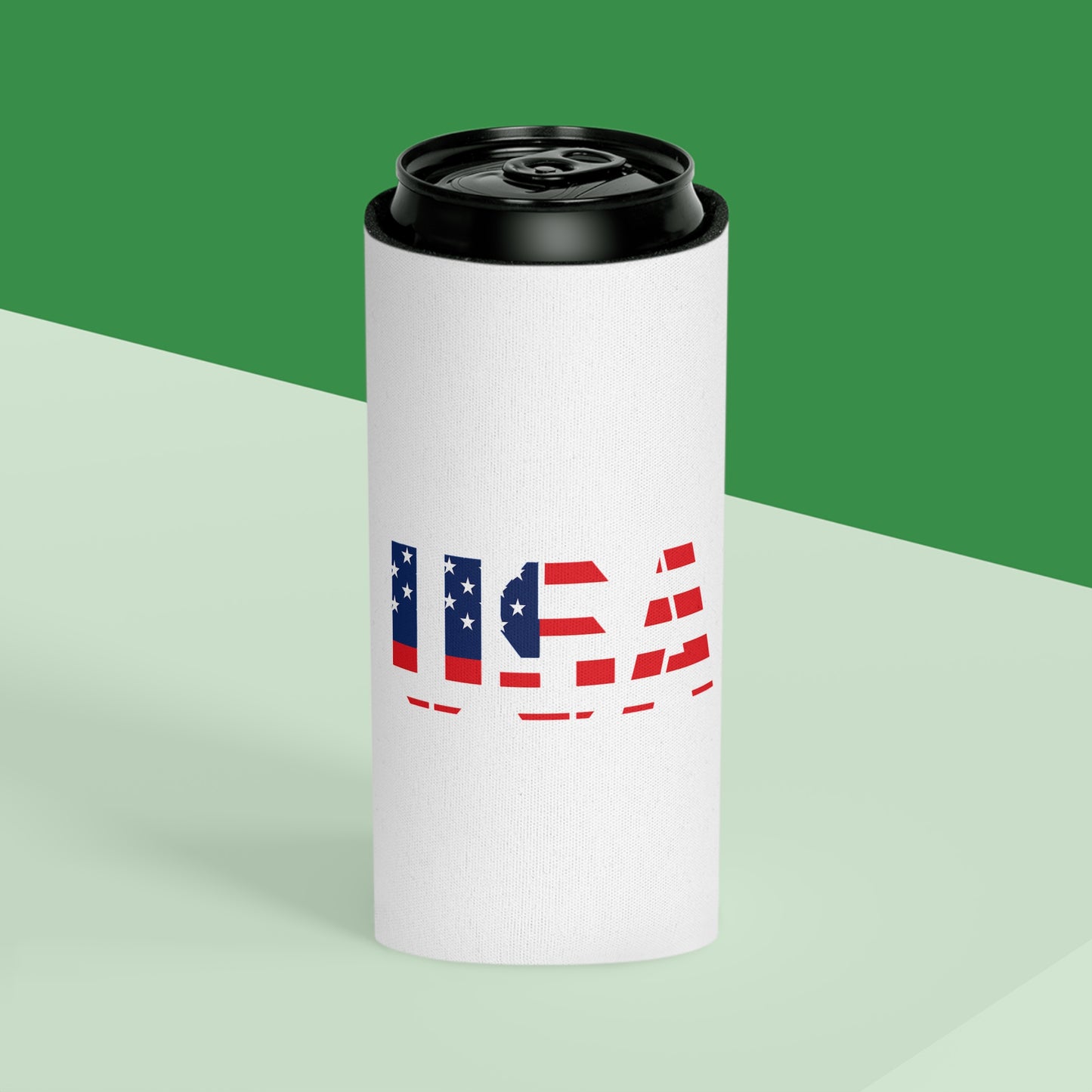 USA Flag Can Cooler – Patriotic Beer Koozie for 4th of July & Memorial Day