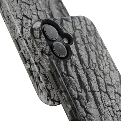 Bark Texture Magnetic Impact Phone Case