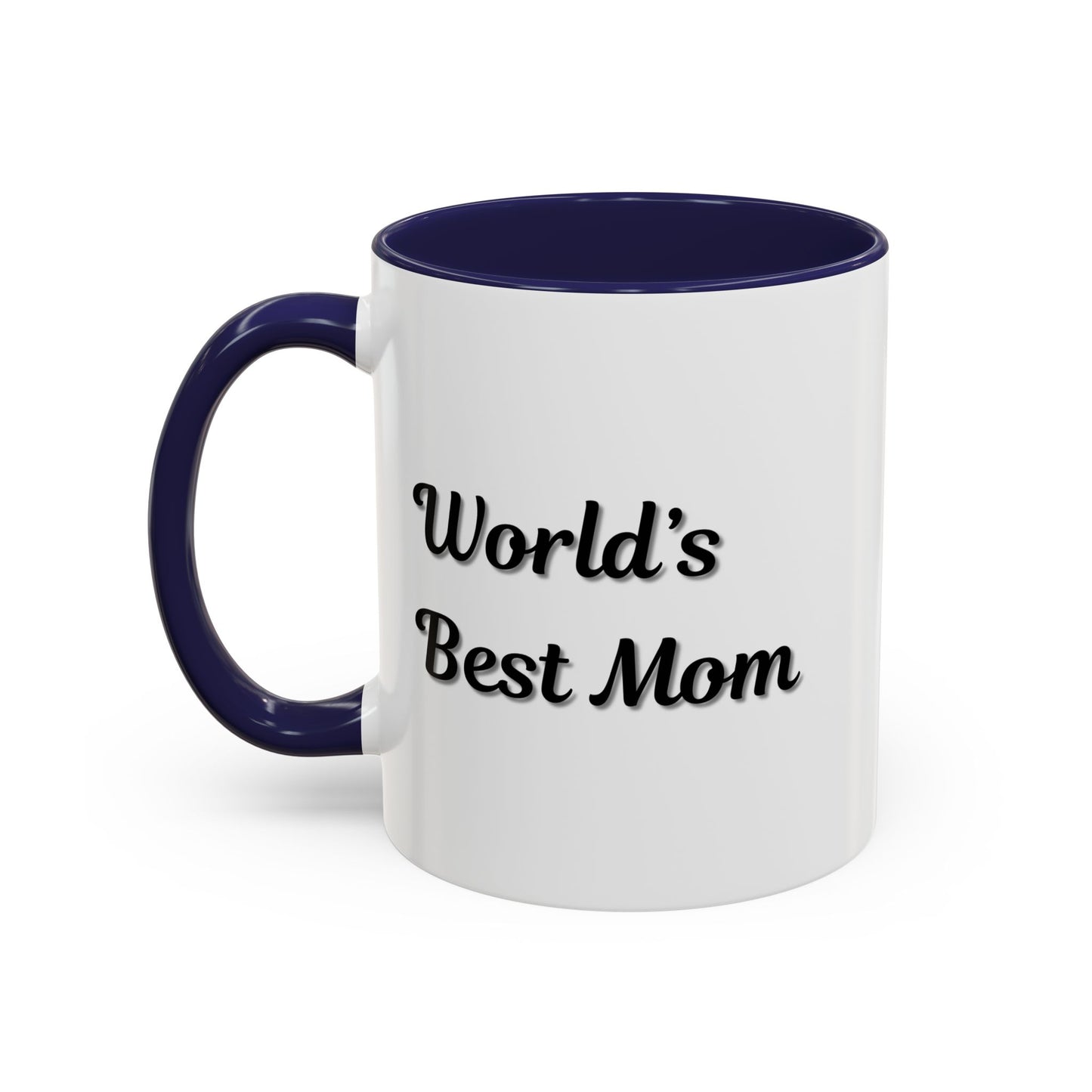 World's Best Mom Accent Coffee Mug - 11oz & 15oz - Perfect Gift for Mother's Day