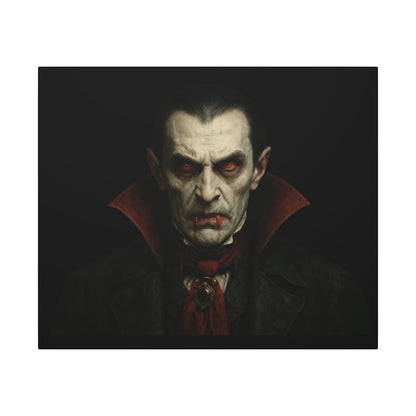 Gothic Vampire Canvas Wall Art, Spooky Decor, Halloween Home Accent, Creepy Art Piece, Horror Themed Gift