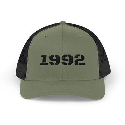 Vintage Year 1992 Snapback Trucker Cap, Retro Hat, Birthday Gift, Casual Wear, Personalized Cap, Unisex Accessory - TRV