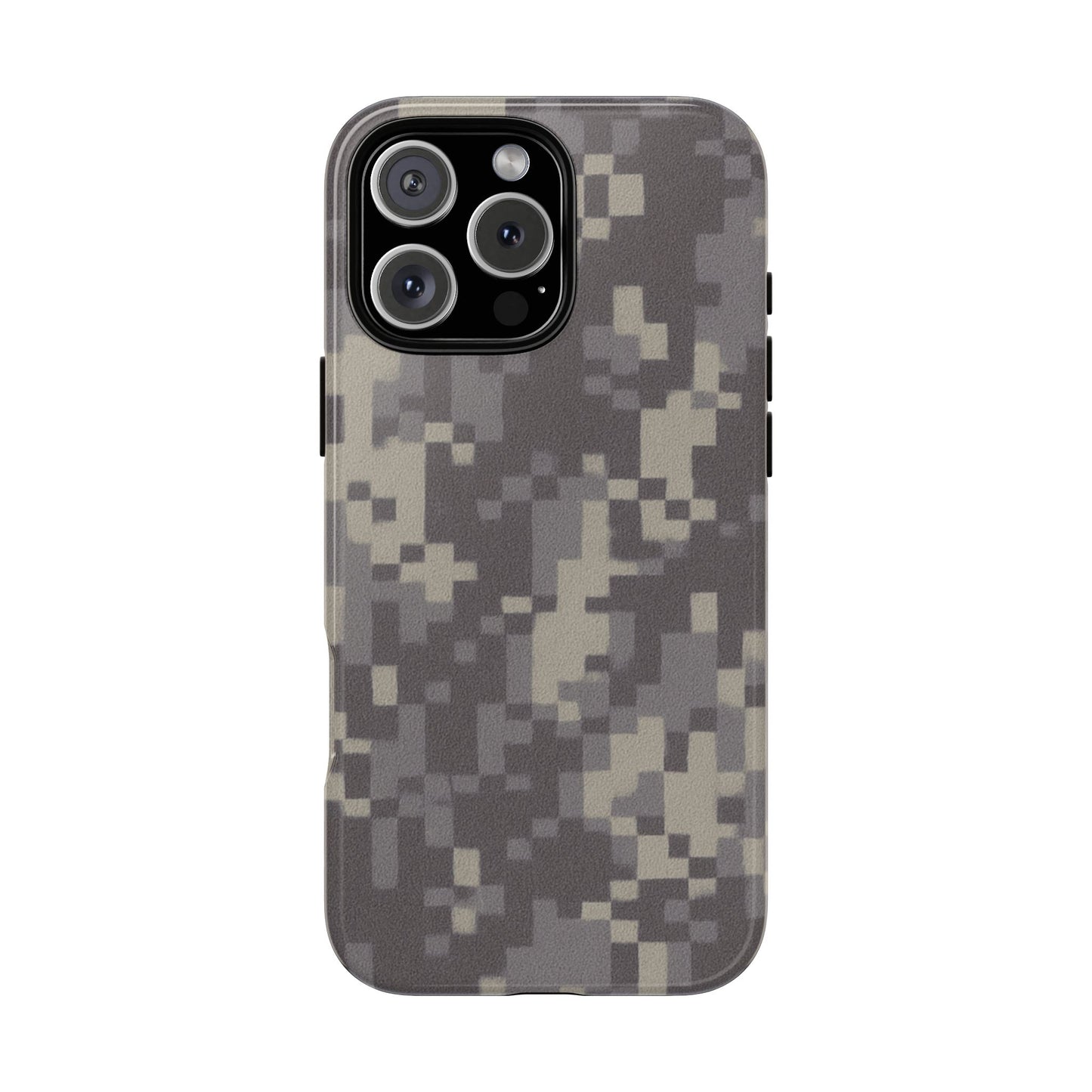 Camouflage tough phone case by Printify with rugged digital camo design, protective cover for smartphones.