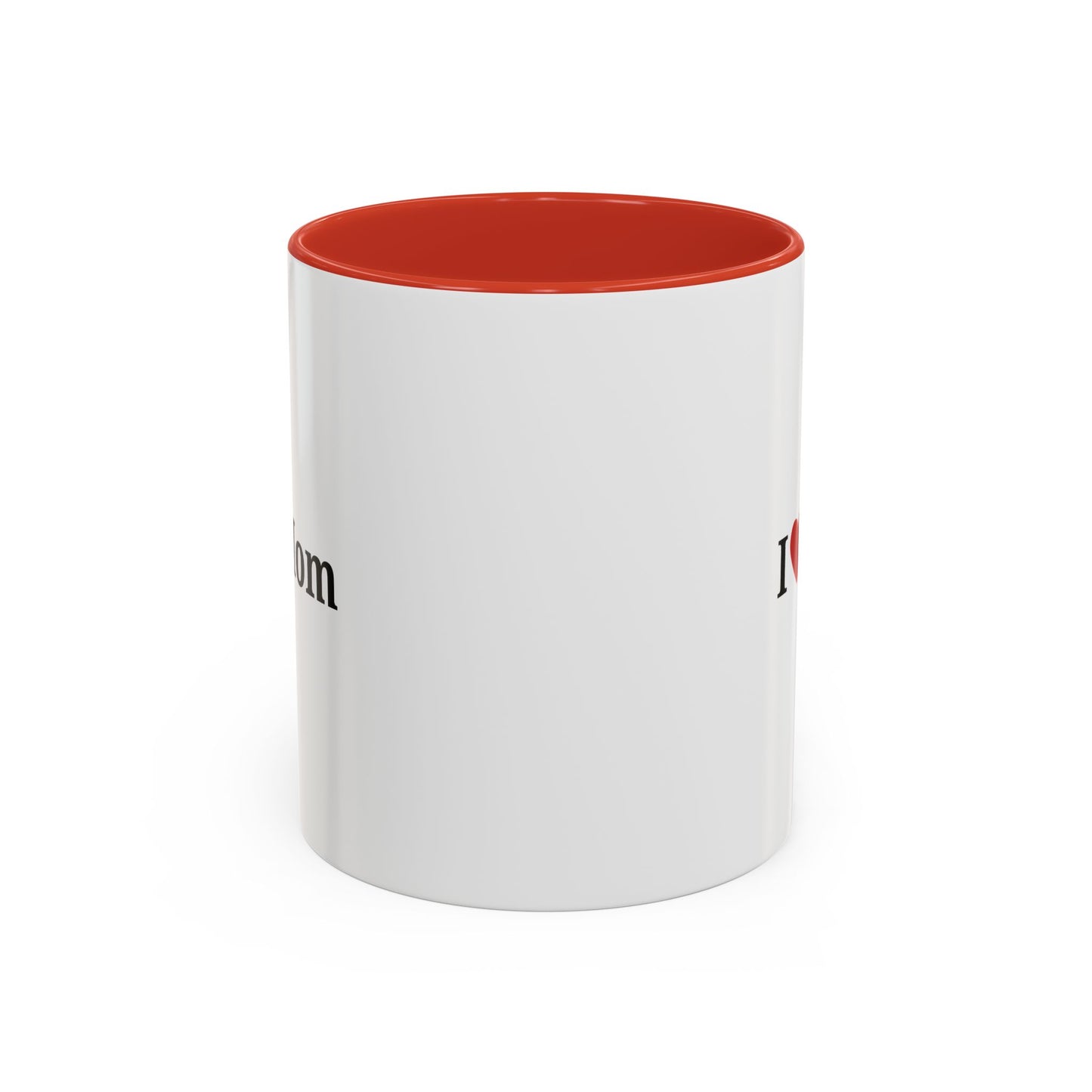 I Love Mom Accent Coffee Mug - Perfect Gift for Mother's Day & Special Occasions - TRV