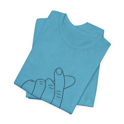 Minimalist Hand Sign Unisex Tee | Casual Everyday Wear | Perfect for Gift Givers