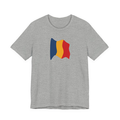 Romanian Flag Unisex Short Sleeve Tee, Casual Shirt, Travel T-Shirt, Gift for Romanians, Summer Outfit, Everyday Wear