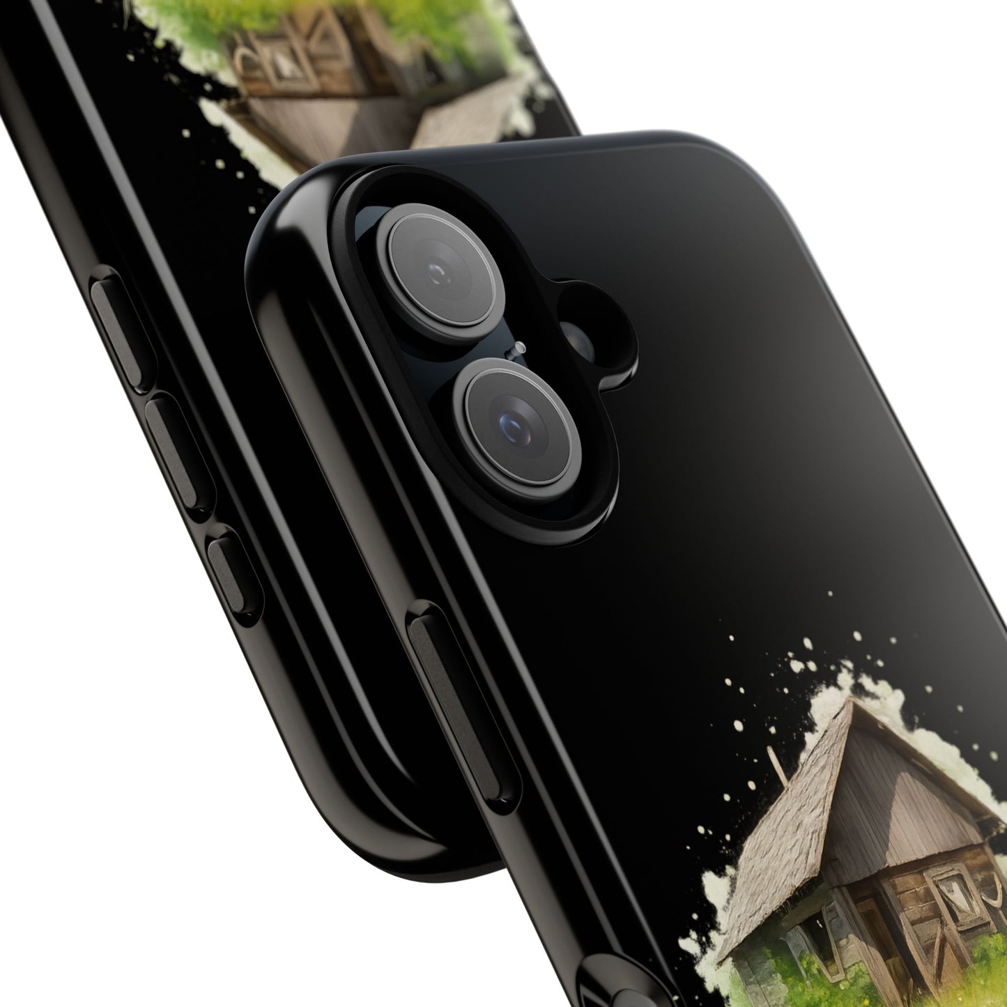 Rustic Farmhouse Phone Case, Cute Cottage Design, Tough Cases for Nature Lovers, Eco-Friendly Gift, Customizable Tech Accessories - TRV