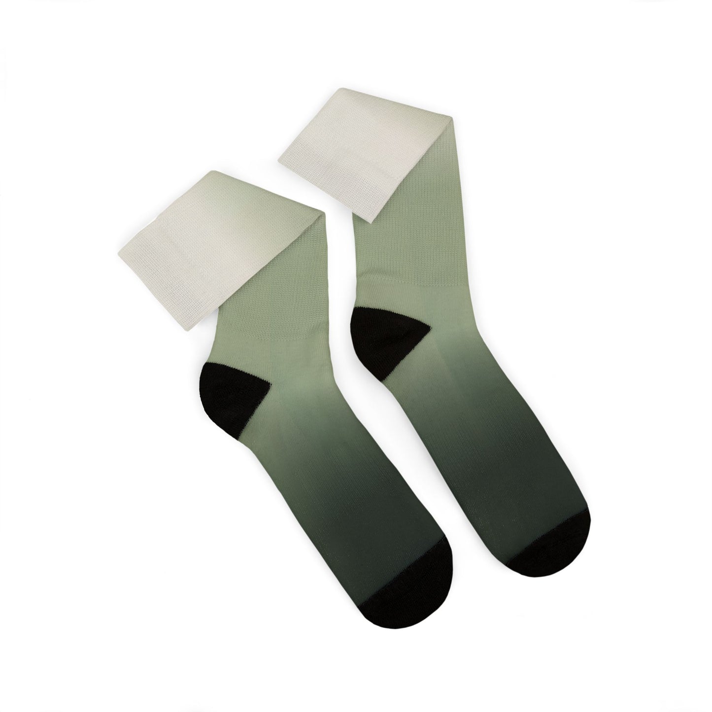 Green Ombre Gradient Socks | Sublimation Socks