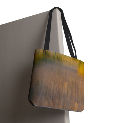 Abstract Art Tote Bag - Stylish and Eco-Friendly Diagonal Stripes for Everyday Use - TRV