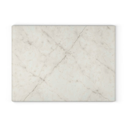 Marble-Print Glass Cutting Board — Elegant Kitchen Prep Surface