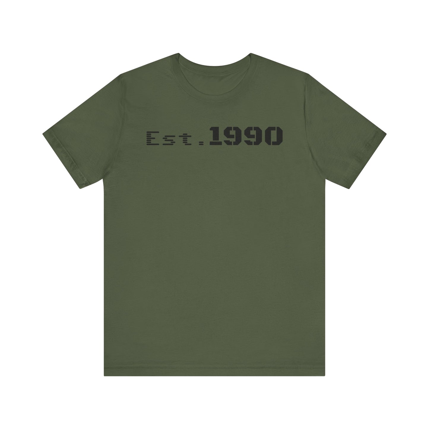 Unisex Est. 1990 Nostalgic Jersey Tee - Perfect Gift, Vintage Style, Retro Fashion, Birthday Celebration, Casual Wear - TRV