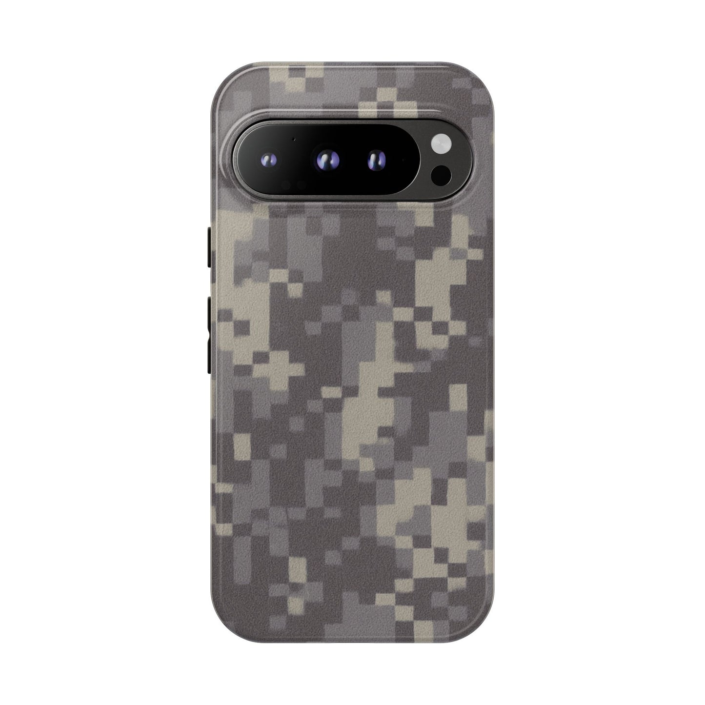 Rugged digital camouflage phone case by Printify, protective cover with tough digital camo design for smartphones.