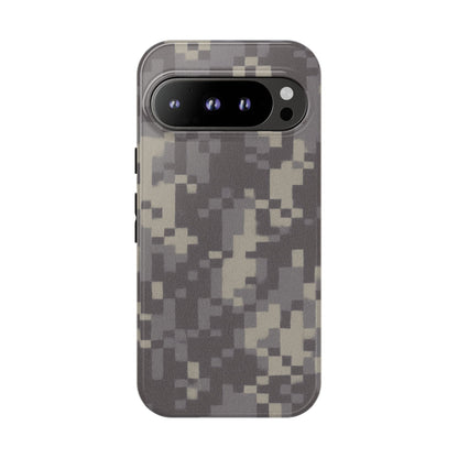 Rugged digital camouflage phone case by Printify, protective cover with tough digital camo design for smartphones.
