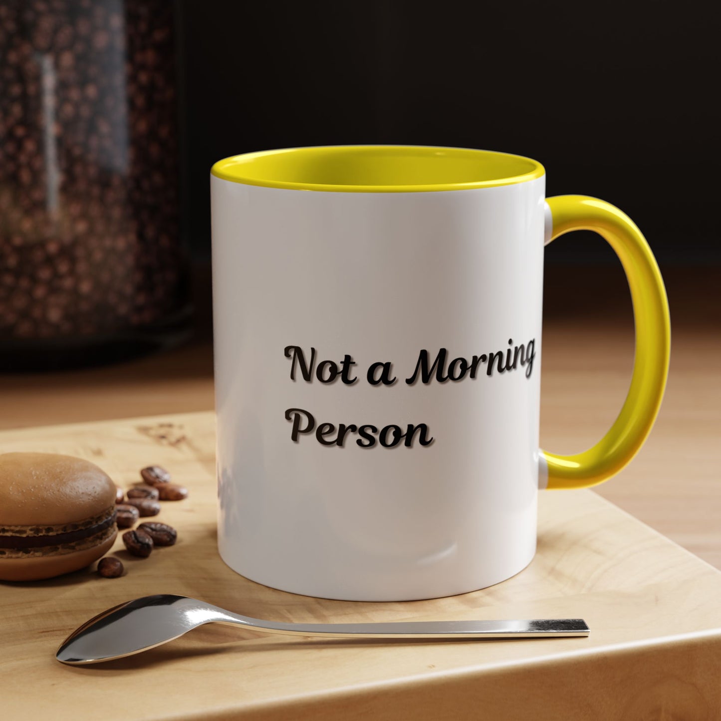 Not a Morning Person Coffee Mug - Funny Accent Mug for Coffee Lovers, 11/15oz