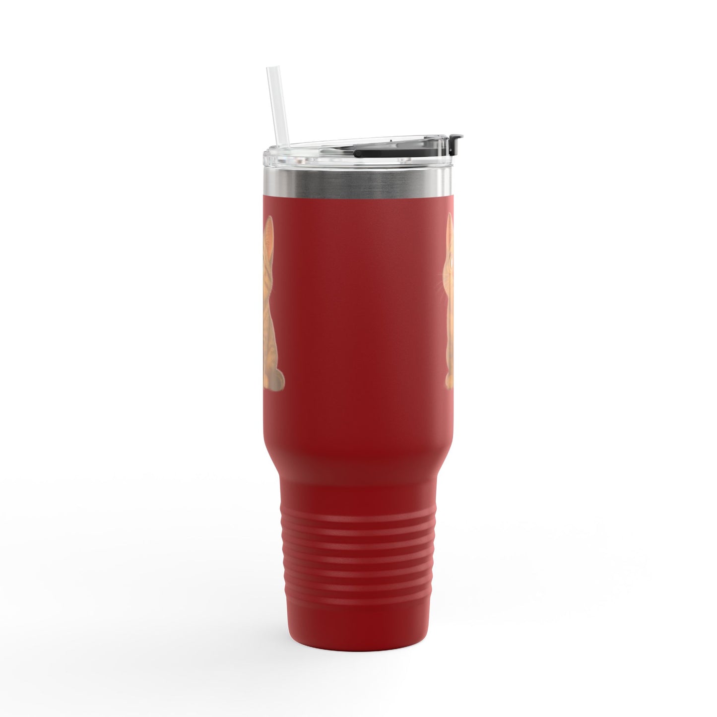 Cute Cat Insulated Travel Mug, 40oz | Perfect Pet Lover Gift | BPA-Free Drinkware, Cozy Coffee Companion, Cat-Themed Hydration