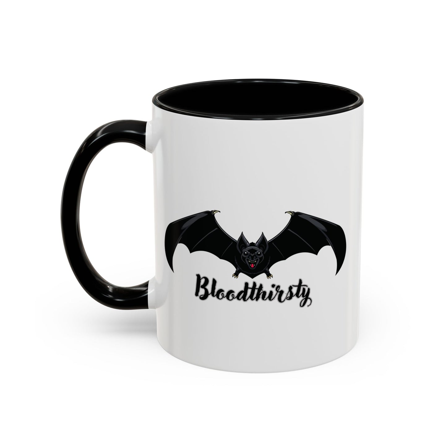 Bloodthirsty Bat Coffee Mug - Unique Halloween and Gothic Accents