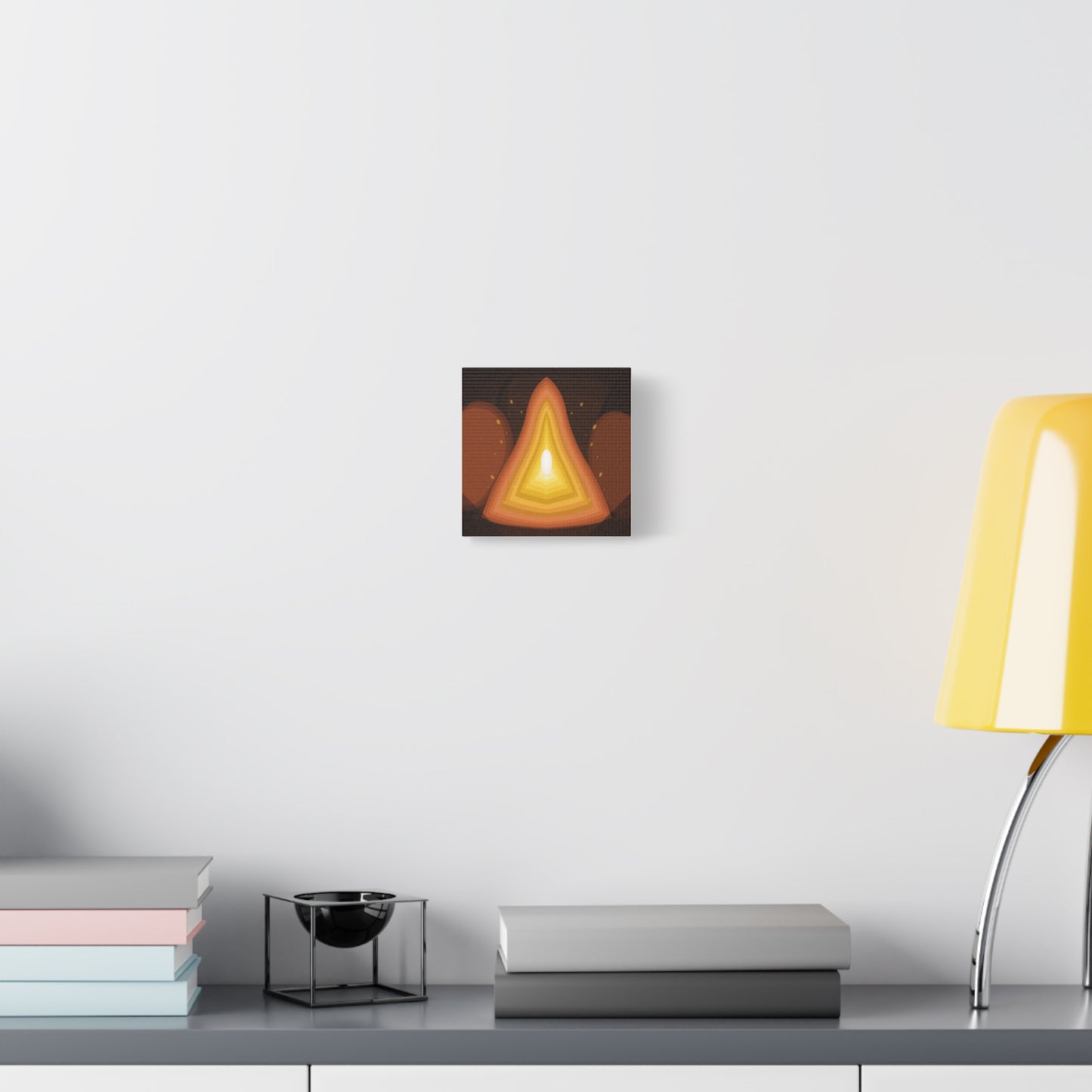 Concentric Fire Furnace Cross-Section Matte Canvas