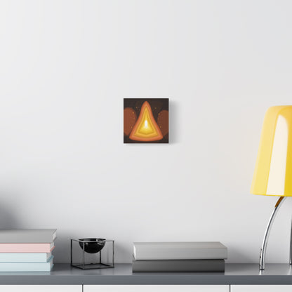 Concentric Fire Furnace Cross-Section Matte Canvas