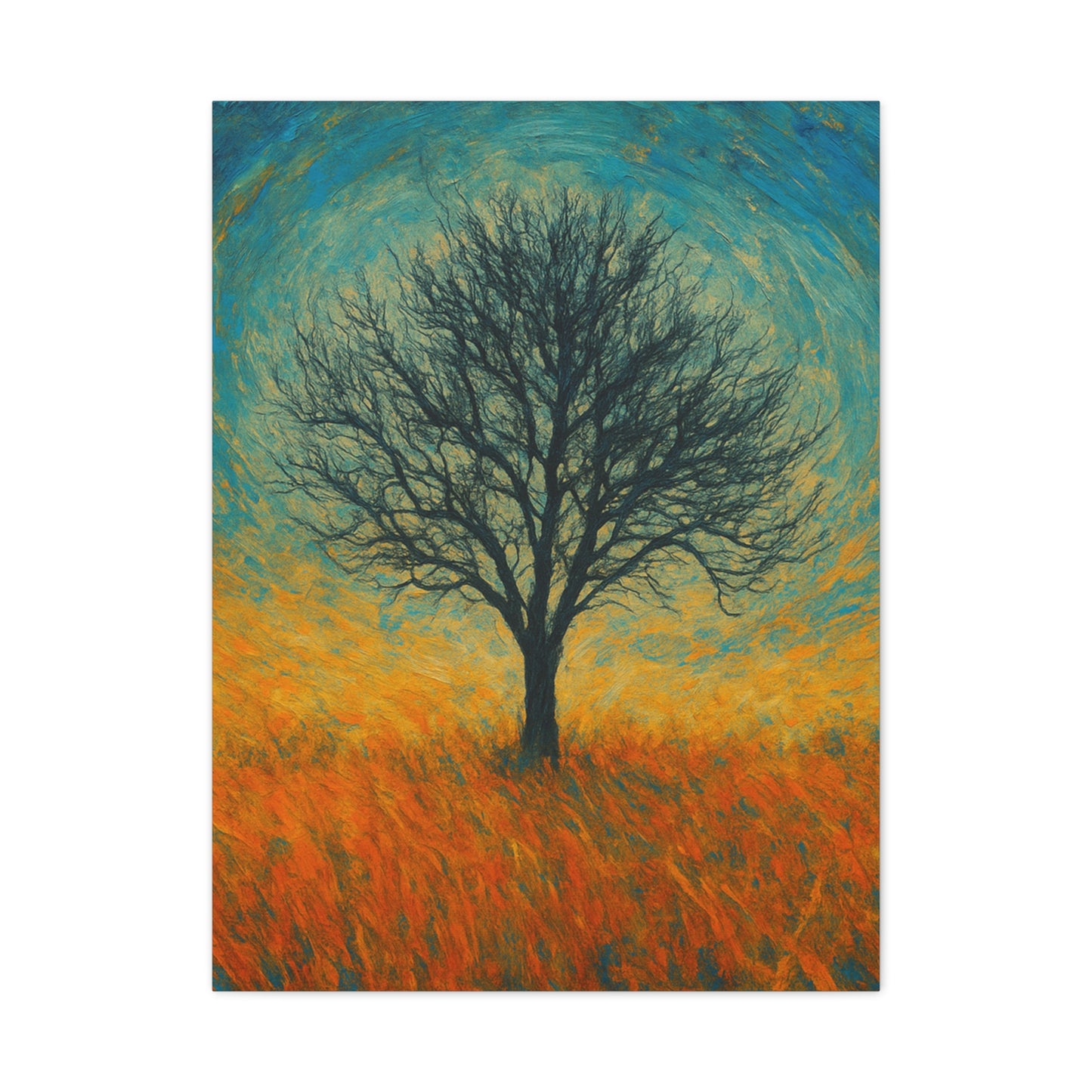 Artistic Tree Canvas Wall Art, Matte Stretched Canvas, Natural Decor for Home, Office, Gift for Nature Lovers, Bohemian Wall Decor